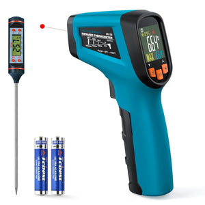 Tilswall Termometro Infrarrojos Laser Digital (termómetro de carne incluido)