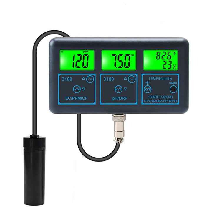 Probador de Calidad del Agua 7 en 1, App Control, WiFi Smart Water Quality Monitor