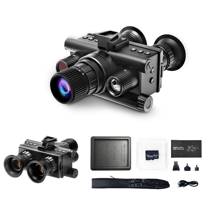 Gafas de visión nocturna térmica montadas en la cabeza 4K, prismáticos digitales de visión nocturna infrarroja con soporte para casco