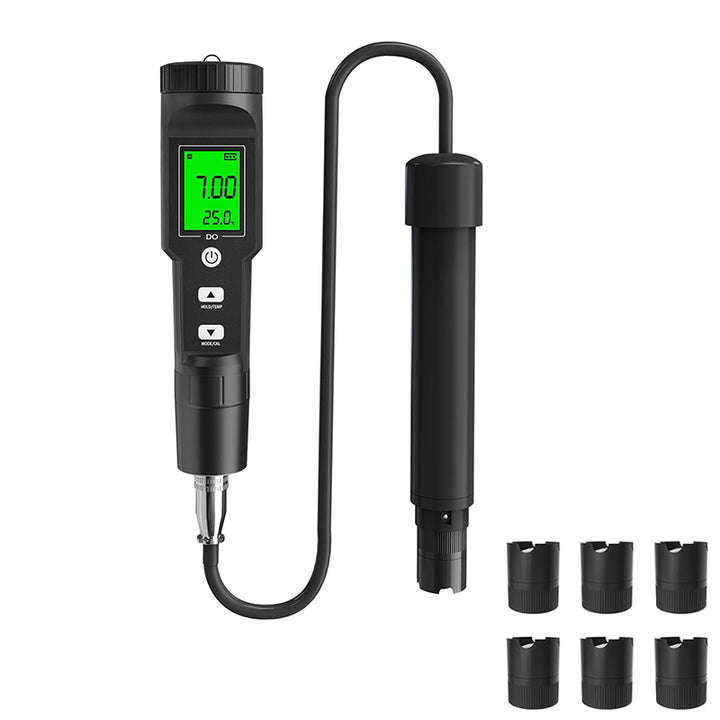 Medidor de Oxígeno Disuelto, Sensor Digital de Oxígeno con ATC, Rango de Medición 0-40 mg/L