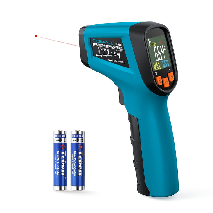Tilswall Termometro Infrarrojos Laser Digital sin Contacto